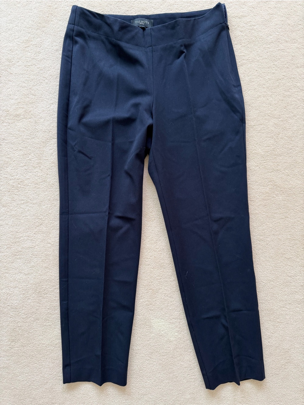 Talbots Navy Straight-Leg Men's Dress Pants